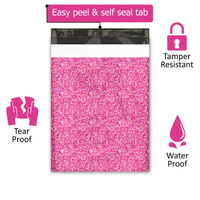 10x13 Pink Confetti Poly Mailers – Shipping Bags for Small Business