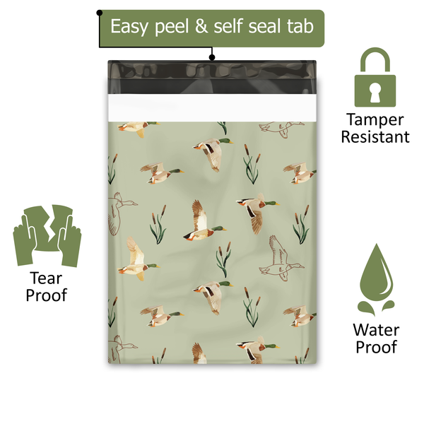 10x13 Ducks Poly Mailers – Shipping Bags for Small Business