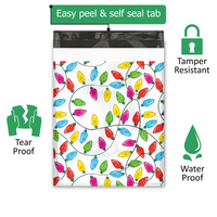 12x15 Christmas Lights Poly Mailers – Shipping Bags for Small Business