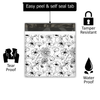 18x18" Black and White Floral Designer Poly Mailers Shipping Envelopes Premium Printed Bags