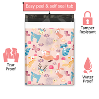 10x13 Woodland Critters Poly Mailers – Shipping Bags for Small Business