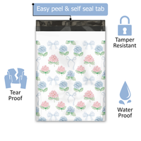 10x13 Hydrangeas Poly Mailers – Shipping Bags for Small Business