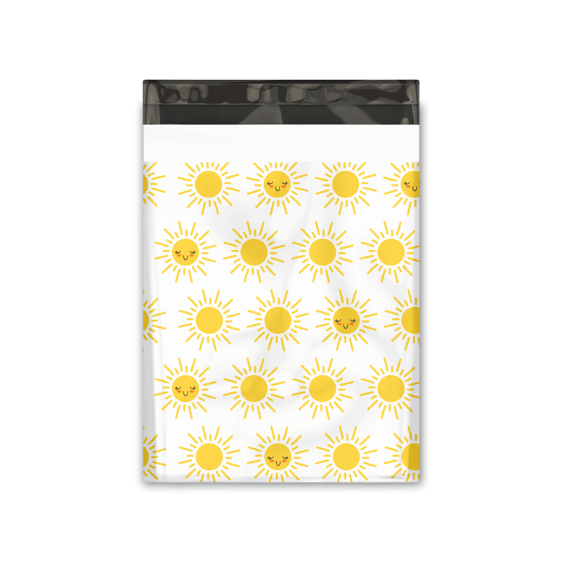 10x13 Sunshine Designer Poly Mailers Shipping Envelopes Premium Printed Bags - Pro Supply Global