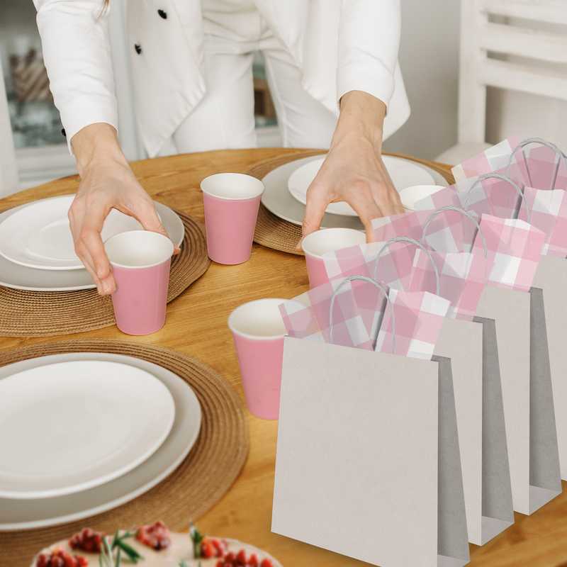 Pink Gingham Designer Tissue Paper for Gift Bags