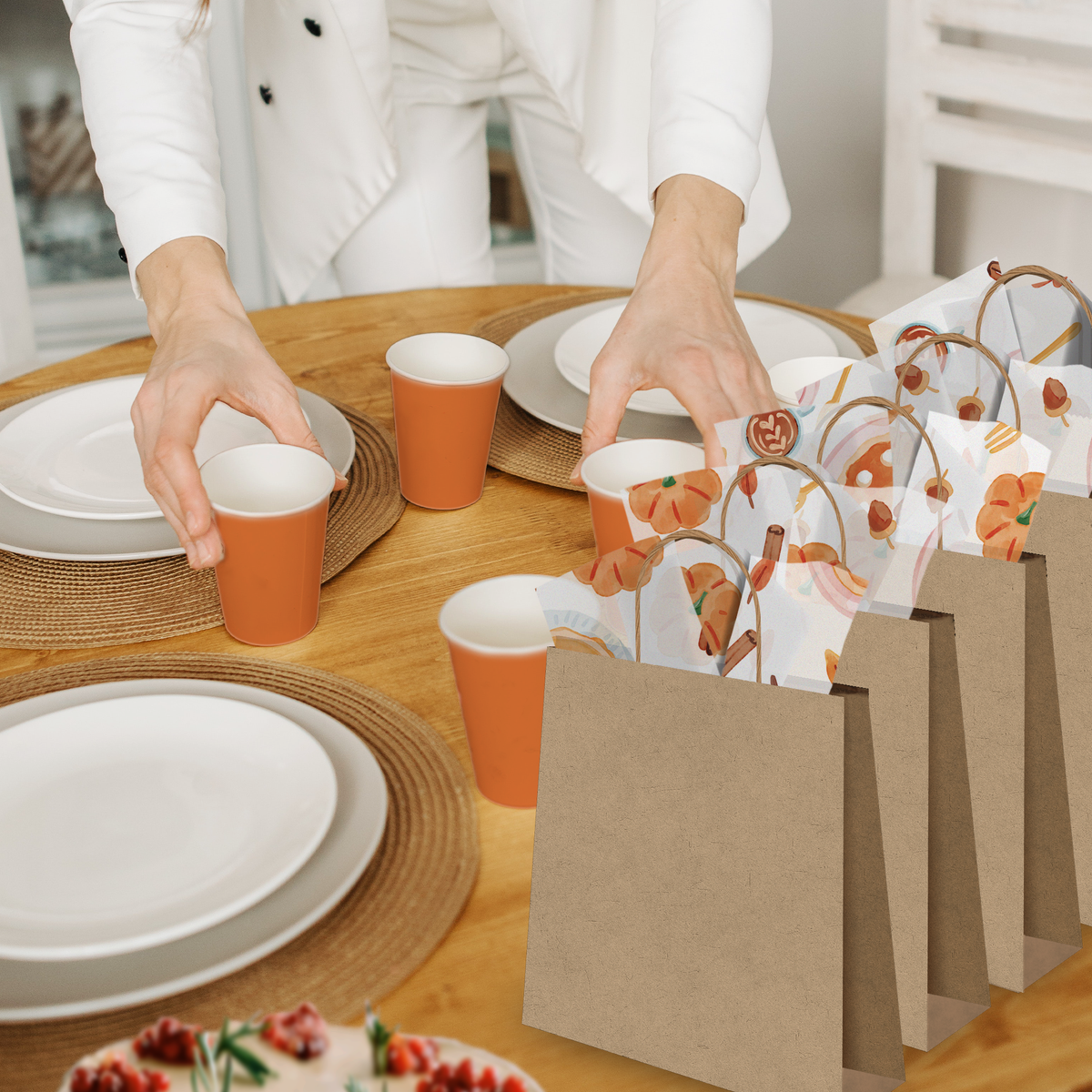 Pumpkin Spice Tissue Paper – 20 x 30 Fall Gift Wrap Tissue Paper
