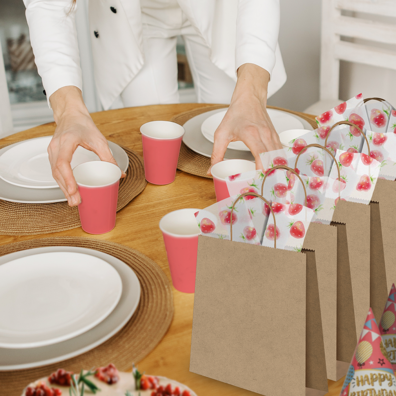 Strawberries 20x30 Tissue Paper – Gift Wrapping & Boutique Packaging