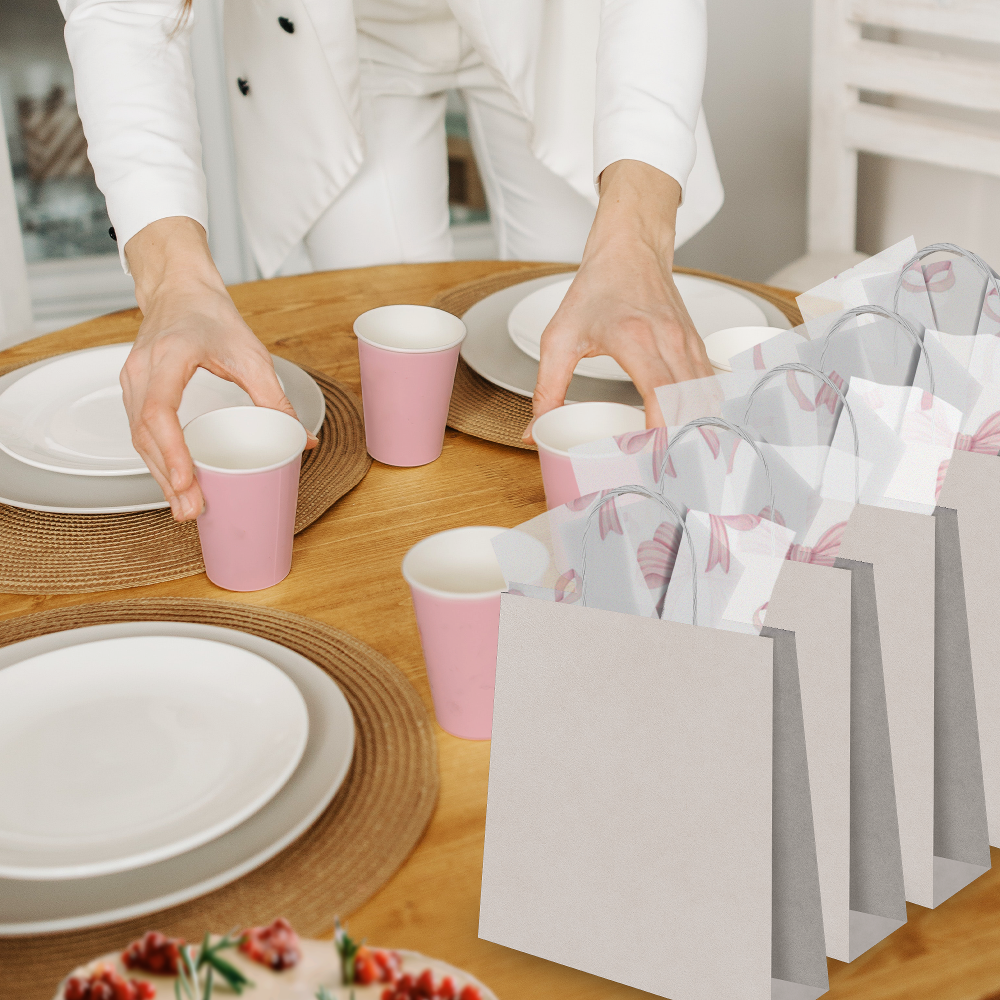 Pink Bows 20x30 Tissue Paper – Gift Wrapping & Boutique Packaging