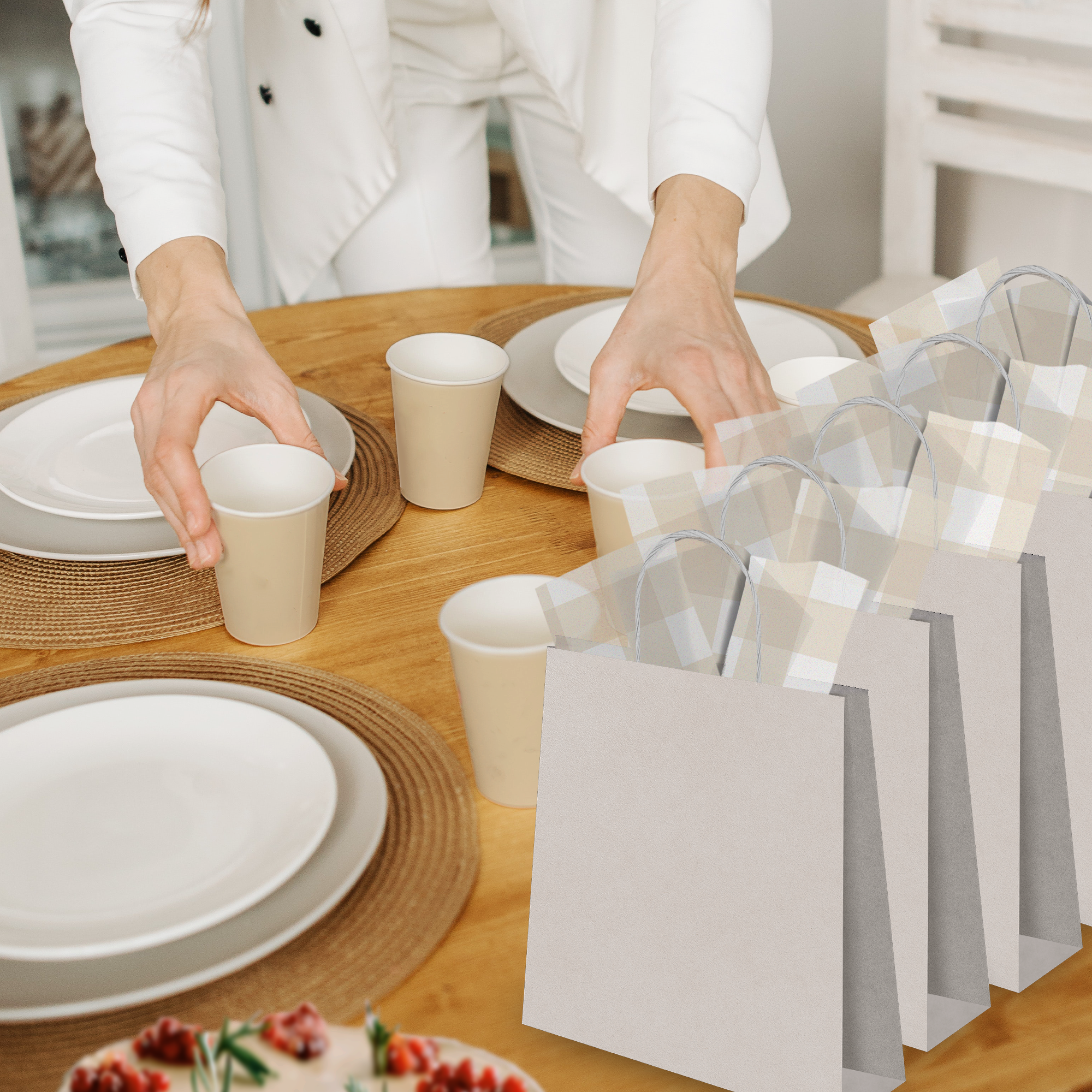 Beige Gingham 20x30 Tissue Paper – Gift Wrapping & Boutique Packaging