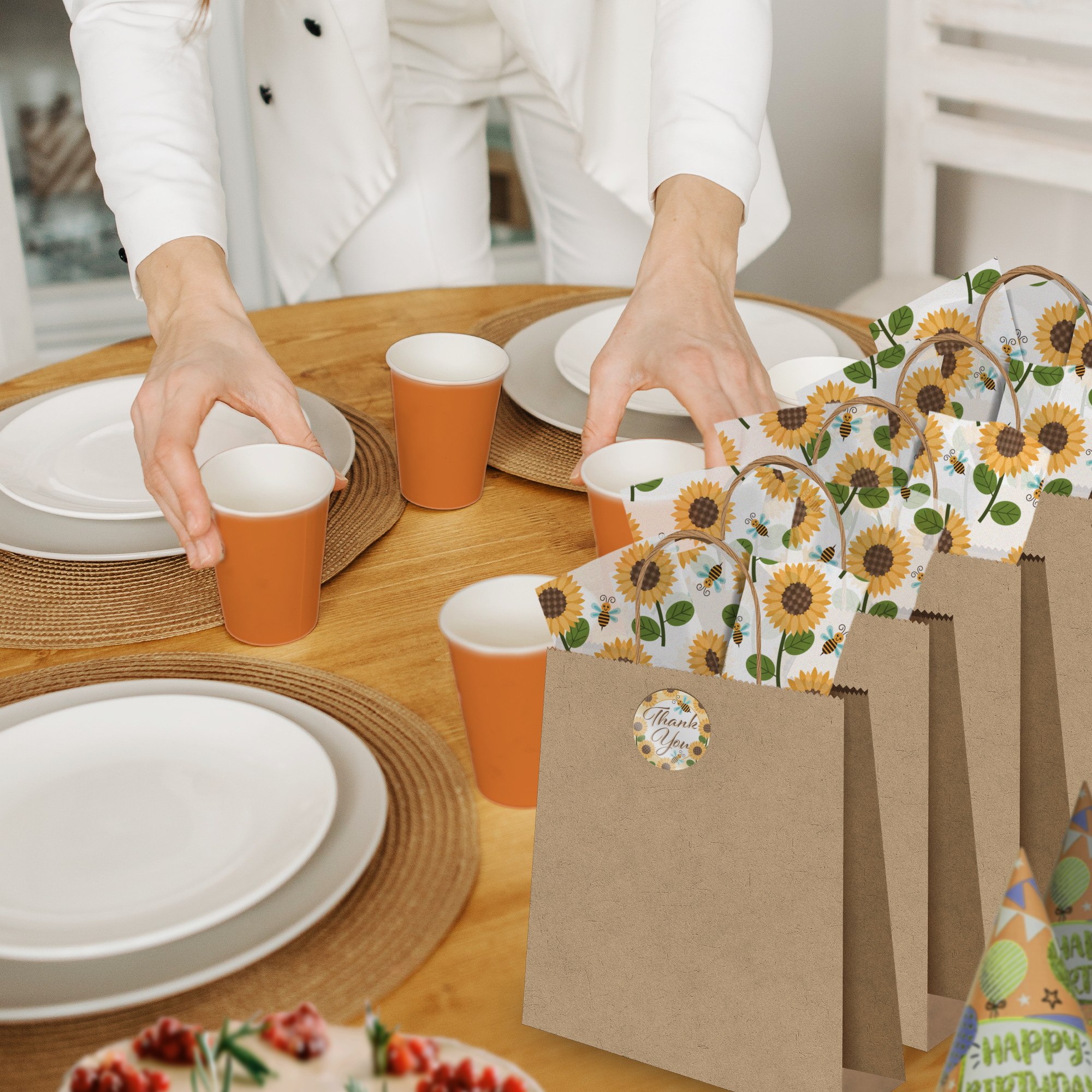Sunflower and Bees 20x30 Tissue Paper – Gift Wrapping & Boutique Packaging