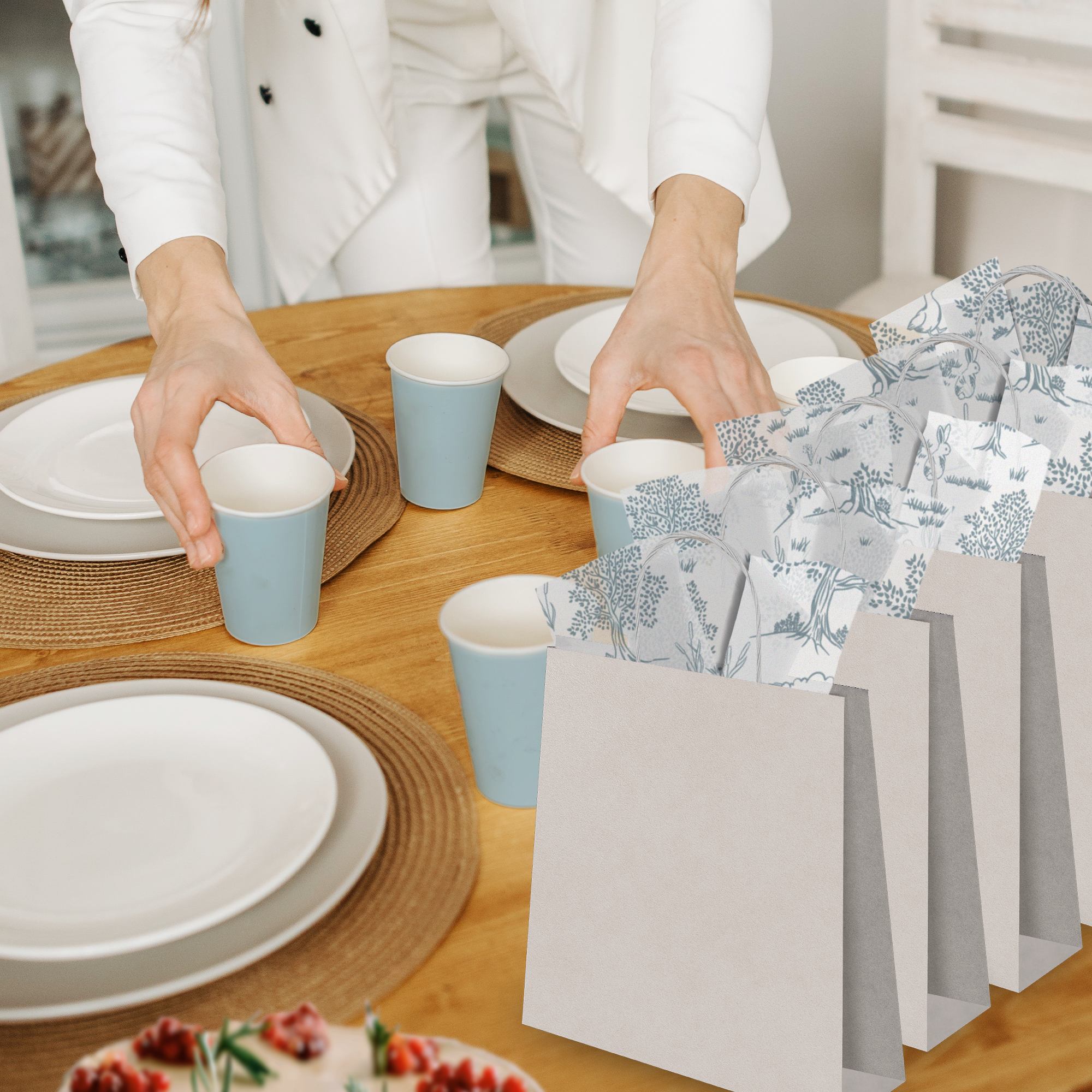 Blue Toile 20x30 Tissue Paper – Gift Wrapping & Boutique Packaging