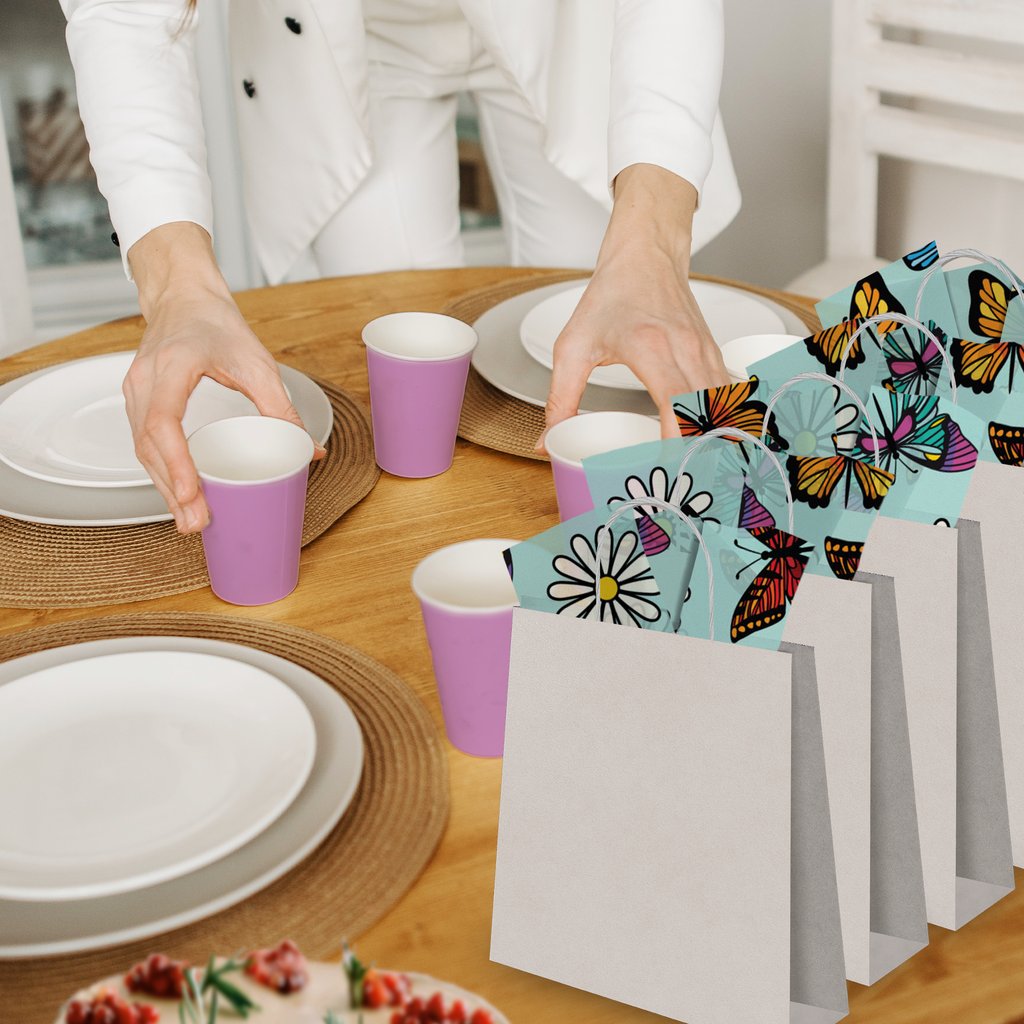 Butterflies and Daisies 20x30 Tissue Paper – Gift Wrapping & Boutique Packaging