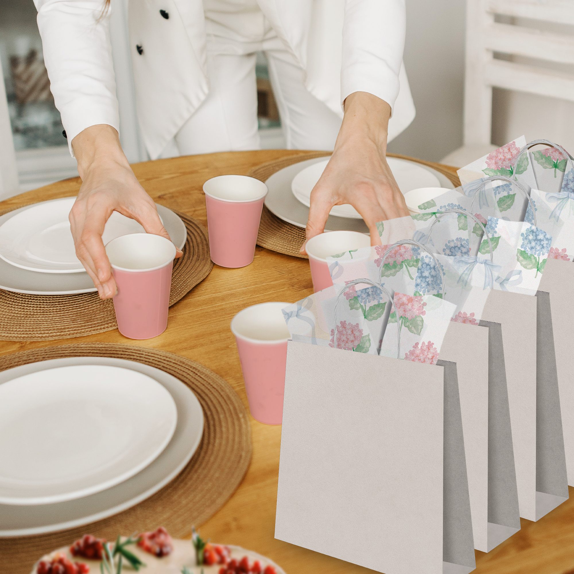 Hydrangeas 20x30 Tissue Paper – Gift Wrapping & Boutique Packaging