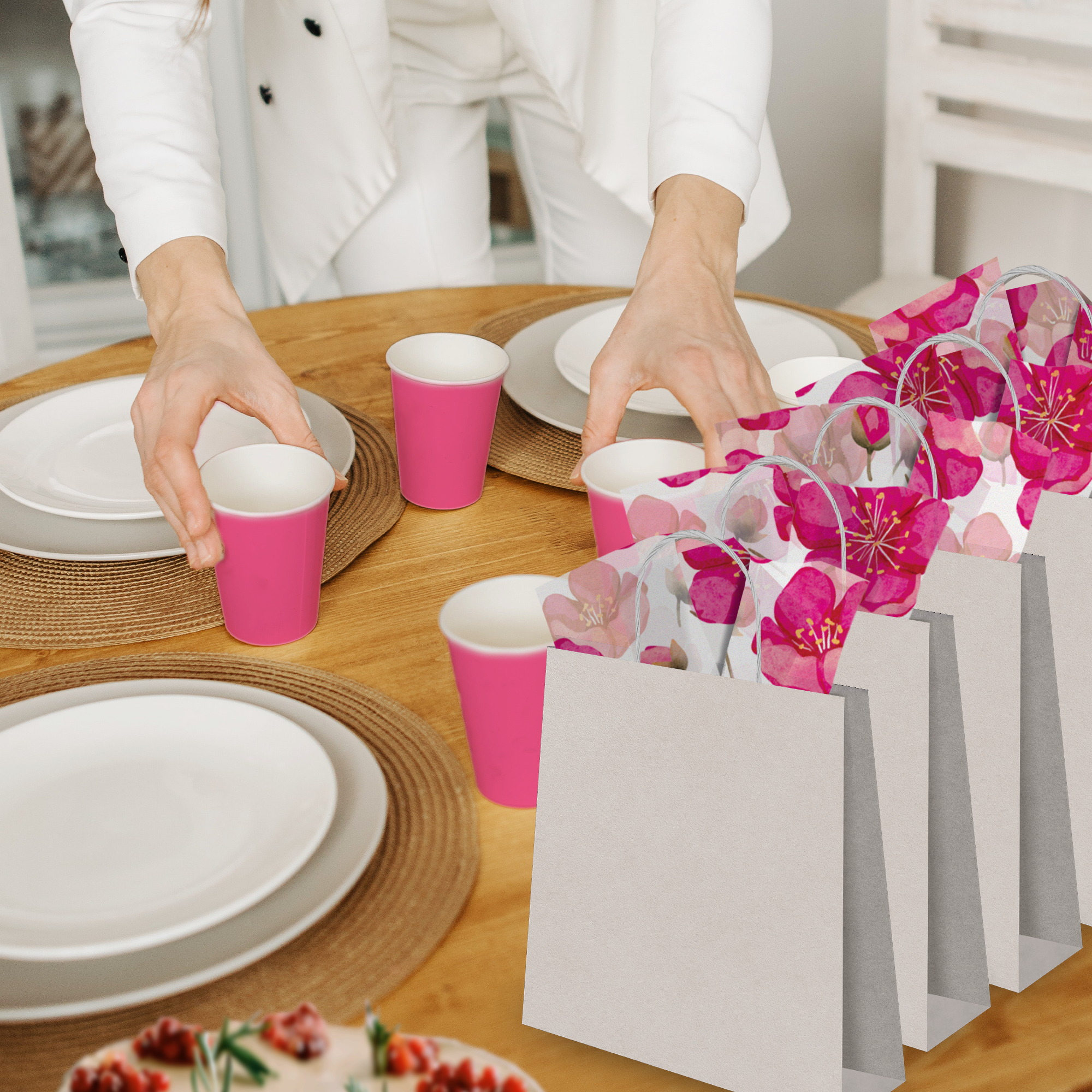 Pink Poppies 20x30 Tissue Paper – Gift Wrapping & Boutique Packaging