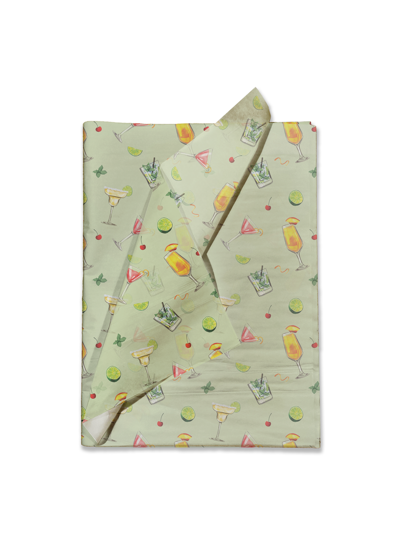 Cocktails Designer Tissue Paper For Gift Bags