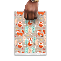 9x12 Fox Poly Merchandise Bags – Retail Bags with Die-Cut Handles (2 Mil)