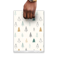 9x12 Fir Trees Poly Merchandise Bags – Retail Bags with Die-Cut Handles (2 Mil)