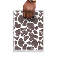 9x12 Cow Print Poly Merchandise Bags – Retail Bags with Die-Cut Handles (2 Mil)