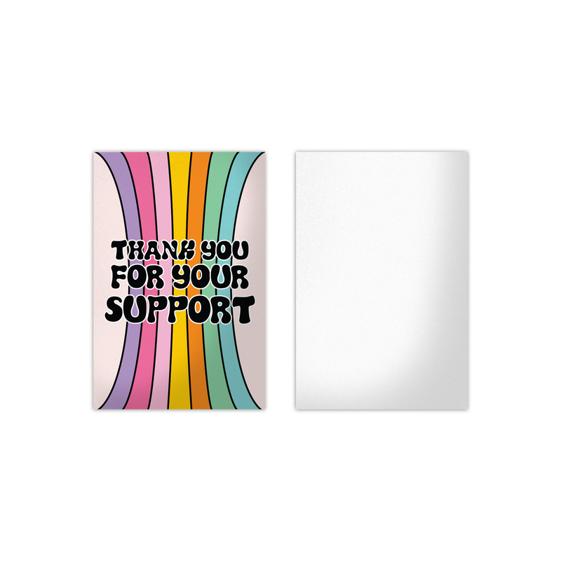 Rainbow Insert Cards for Business Customers