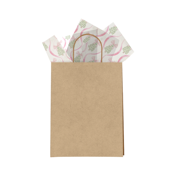 Christmas Trees and Bows Tissue Paper for Gift Bags