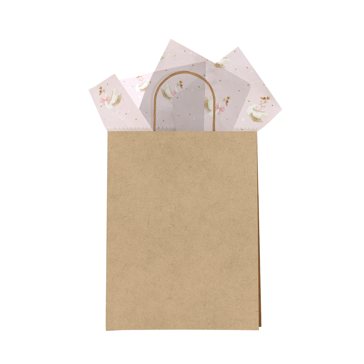 Pink Swans Tissue Paper For Gift Bags