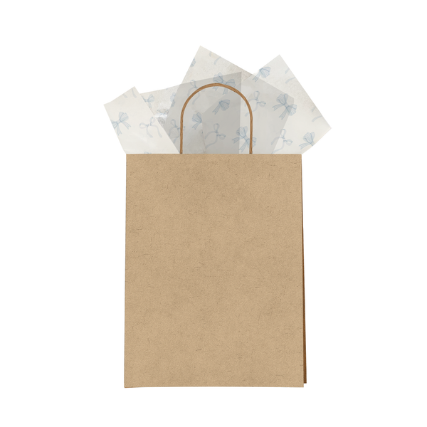 Blue Bows Designer Tissue Paper for Gift Bags