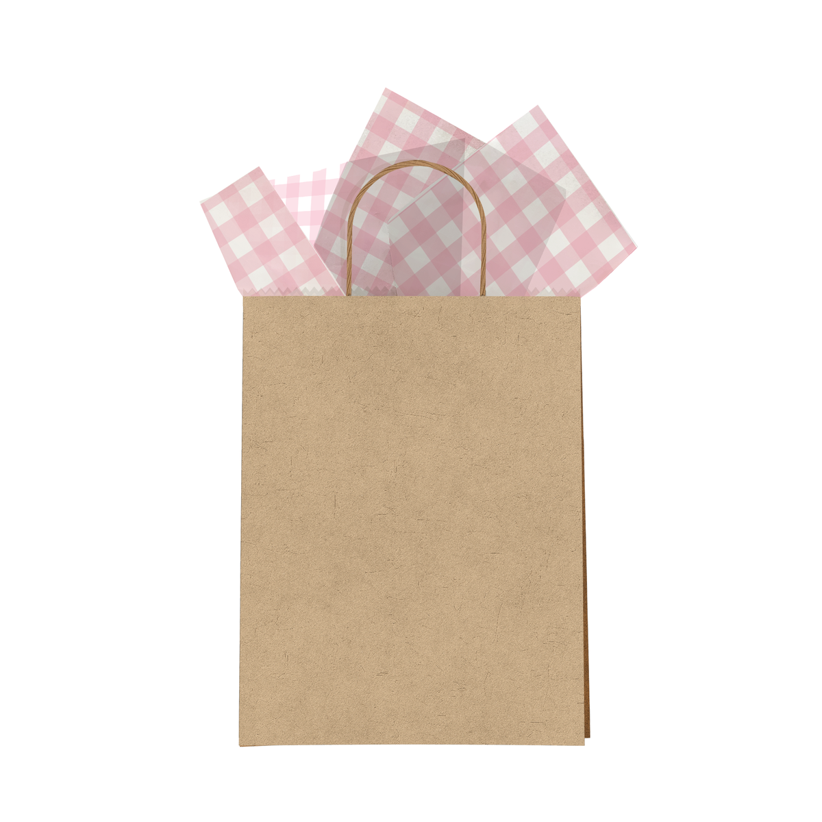 Pink Gingham Designer Tissue Paper for Gift Bags