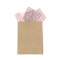 Pink Gingham Designer Tissue Paper for Gift Bags