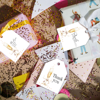 Pearls and Prosecco Bridal Shower Assortment Gift Tags