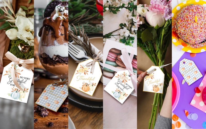 Thankful Fall Pumpkins Assortment Gift Tags