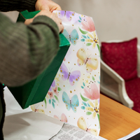 9x12 Butterflies Poly Merchandise Bags – Retail Bags with Die-Cut Handles (2 Mil)