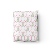 10x13" Christmas Trees and Bows Designer Poly Mailers Shipping Envelopes Premium Printed Bags
