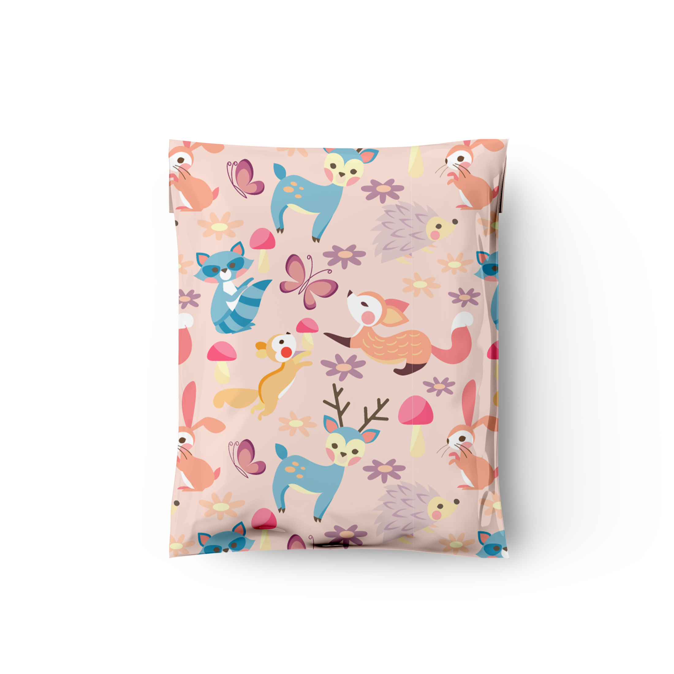 10x13 Woodland Critters Poly Mailers – Shipping Bags for Small Business