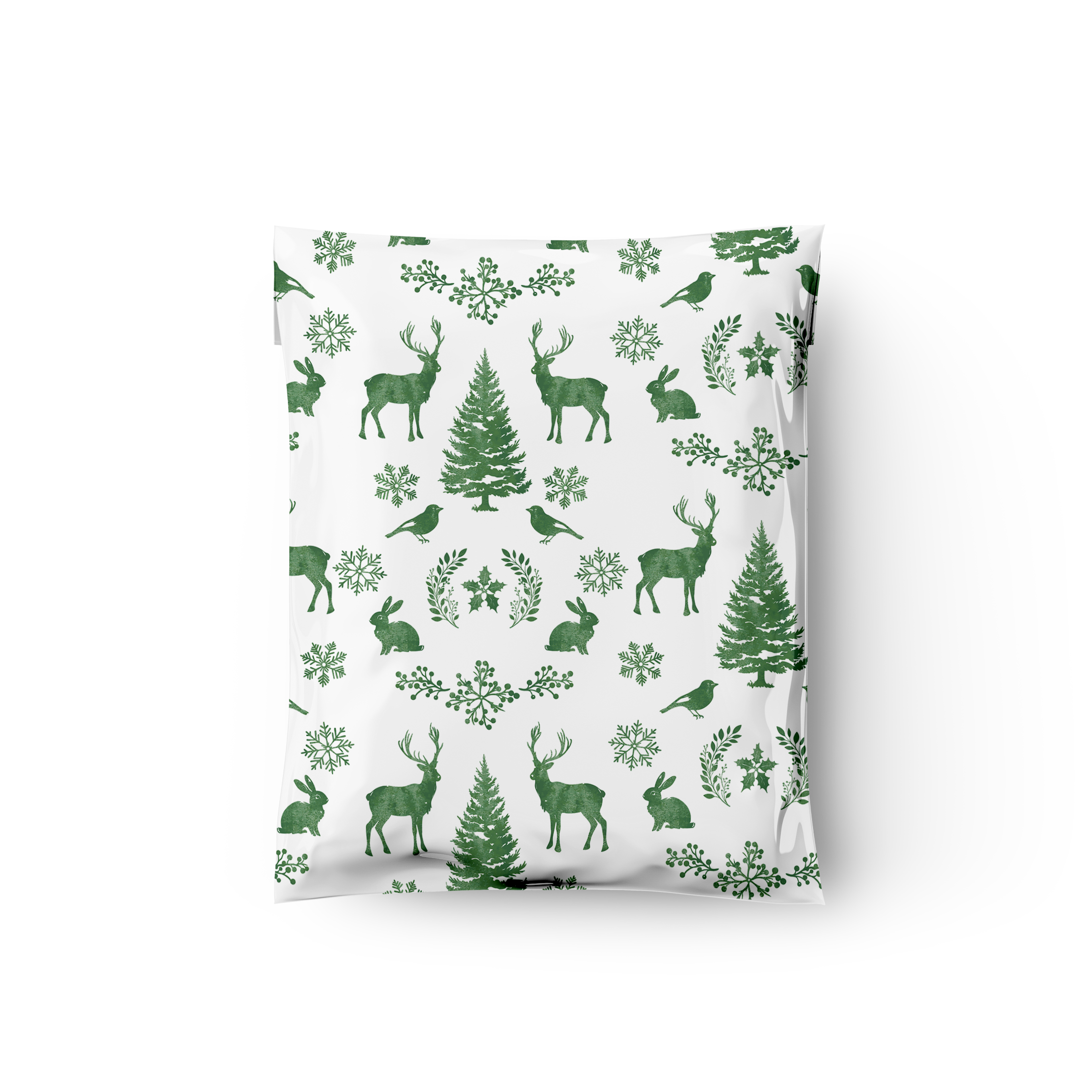 12x15 Winter Deer Poly Mailers – Shipping Bags for Small Business
