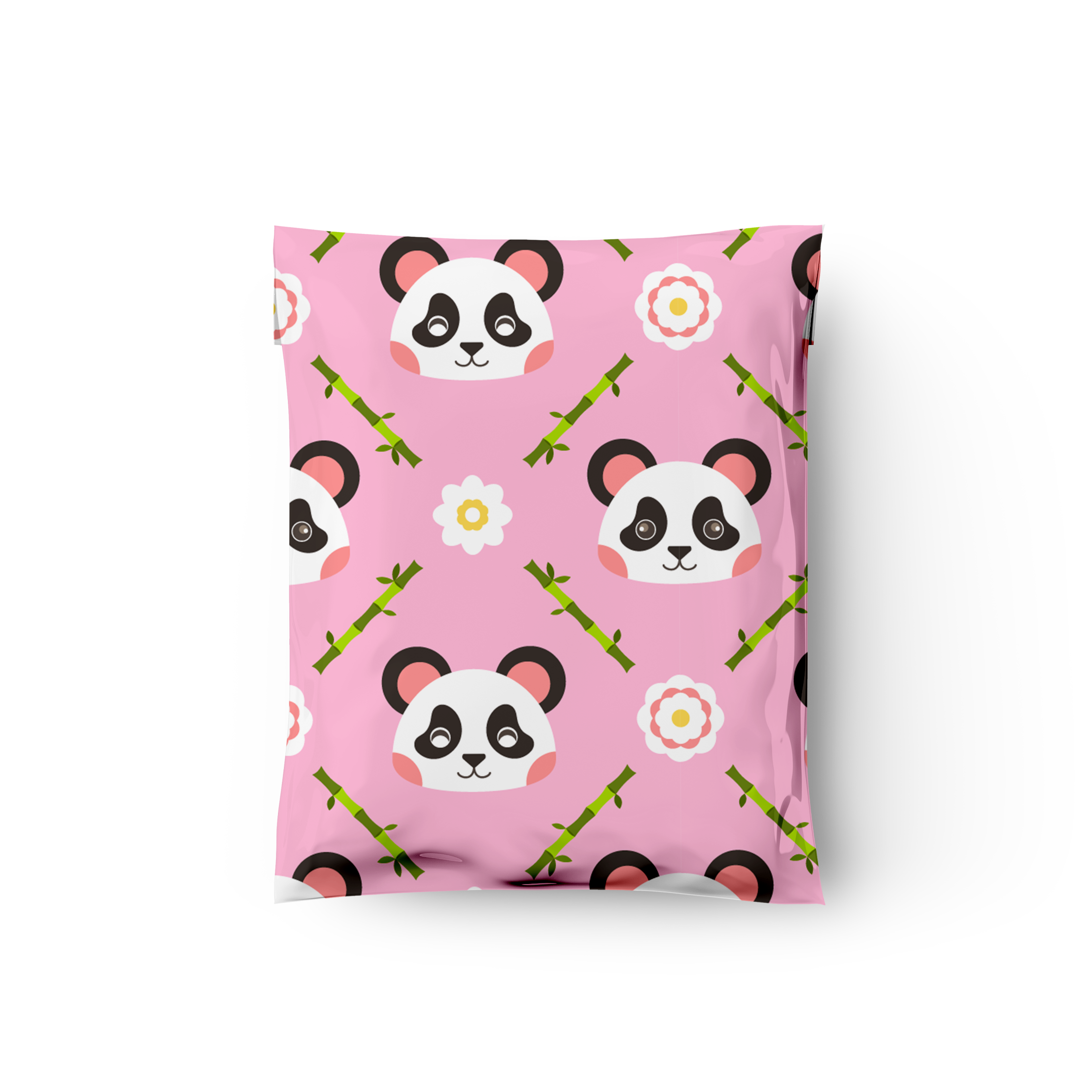 10x13 Pink Panda Poly Mailers – Shipping Bags for Small Business