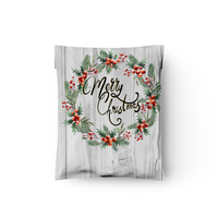 10x13 Christmas Wreath Poly Mailers – Shipping Bags for Small Business