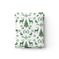 12x15" Winter Deer Designer Poly Mailers Shipping Envelopes Premium Printed Bags