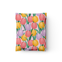 10x13 Trendy Tulips Poly Mailers – Shipping Bags for Small Business