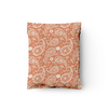 10x13 Orange Pumpkin Paisley Designer Poly Mailers Shipping Envelopes Premium Printed Bags