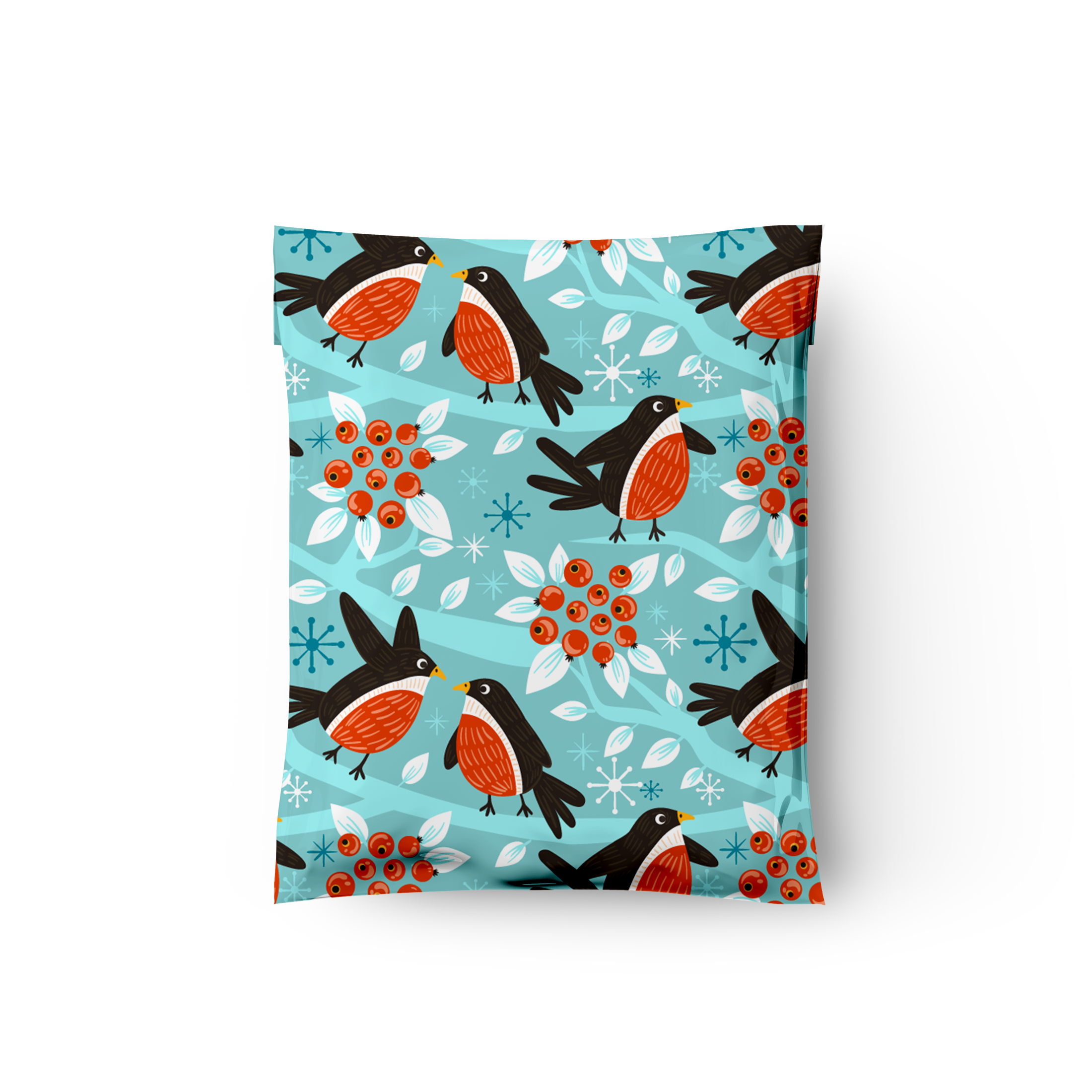 10x13 Birds & Berries Poly Mailers – Shipping Bags for Small Business