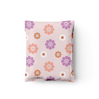10x13 Groovy Flowers Designer Poly Mailers Shipping Envelopes Premium Printed Bags - Pro Supply Global