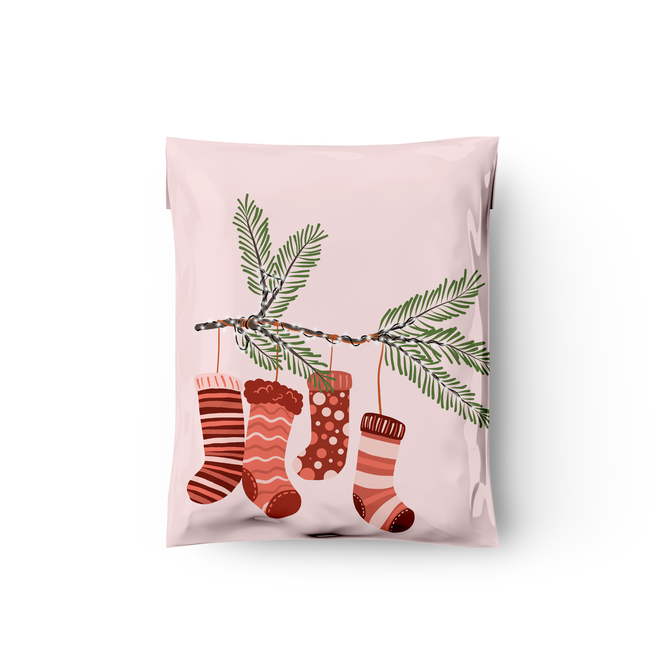10x13 Christmas Stockings Poly Mailers – Shipping Bags for Small Business