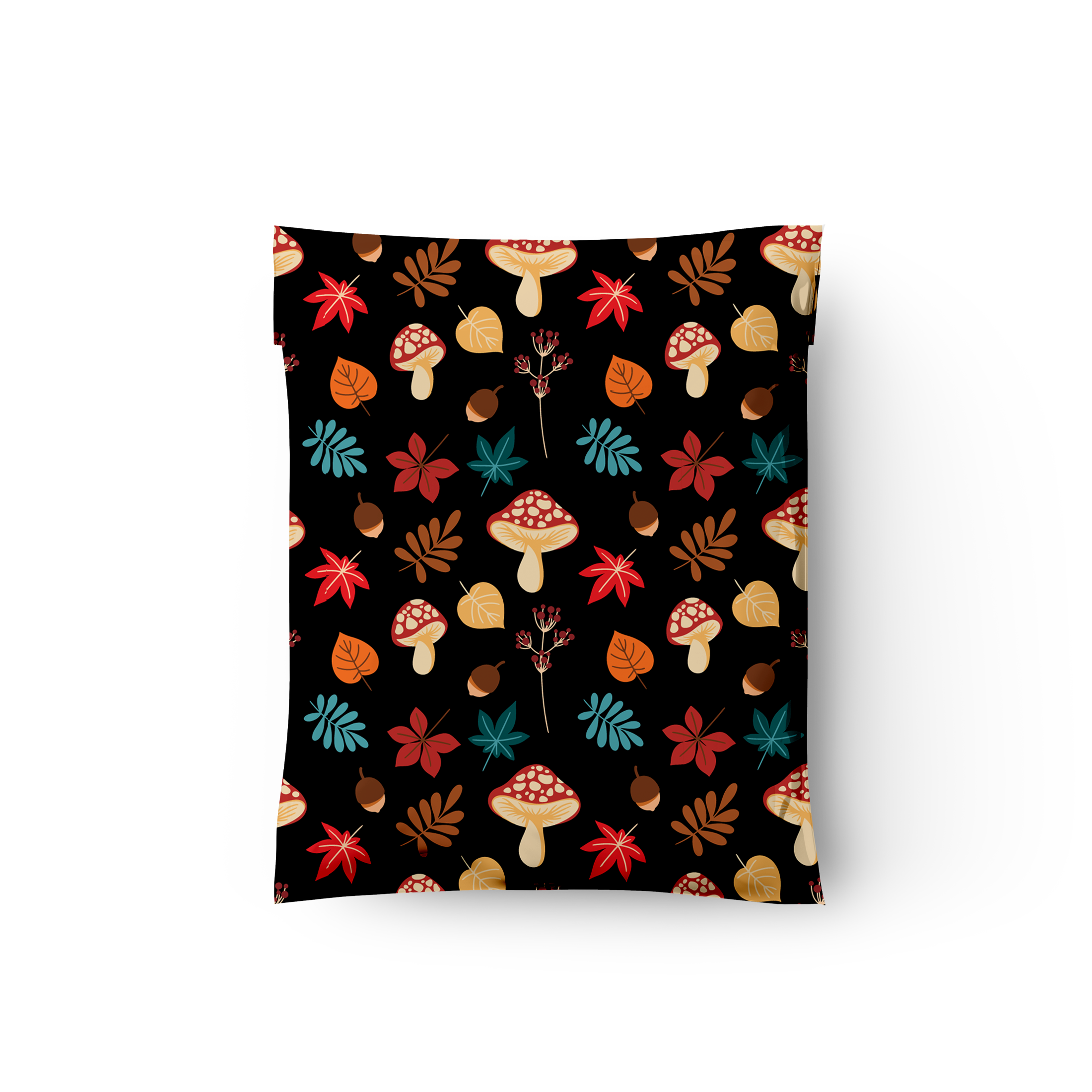 10x13 Autumn Mushrooms Poly Mailers – Shipping Bags for Small Business