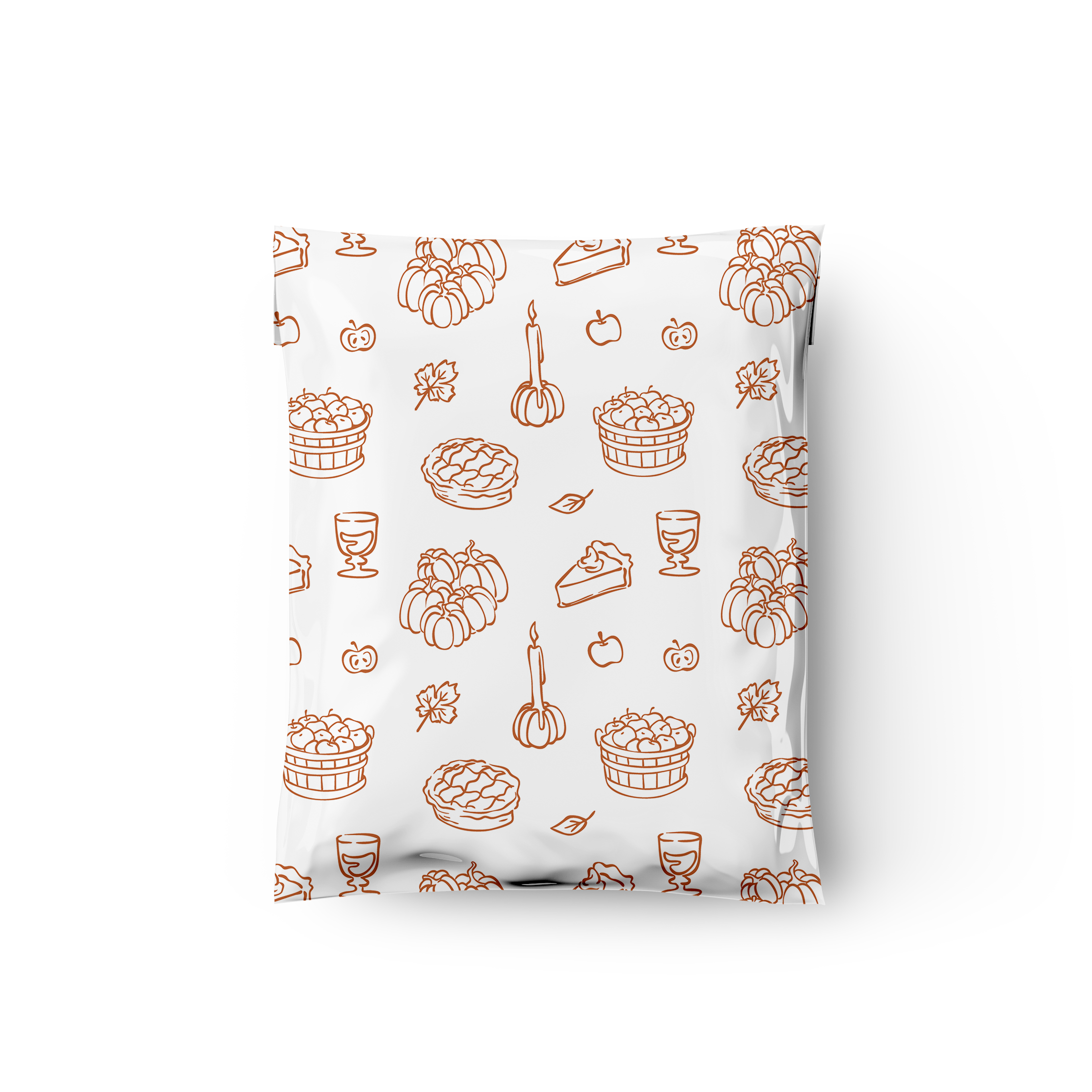 10x13 Autumn Harvest Poly Mailers – Fall Printed Shipping Bags for Small Business