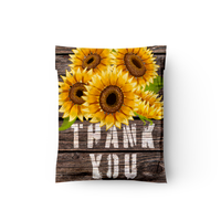 10x13 Sunflower Thank You Poly Mailers – Shipping Bags for Small Business