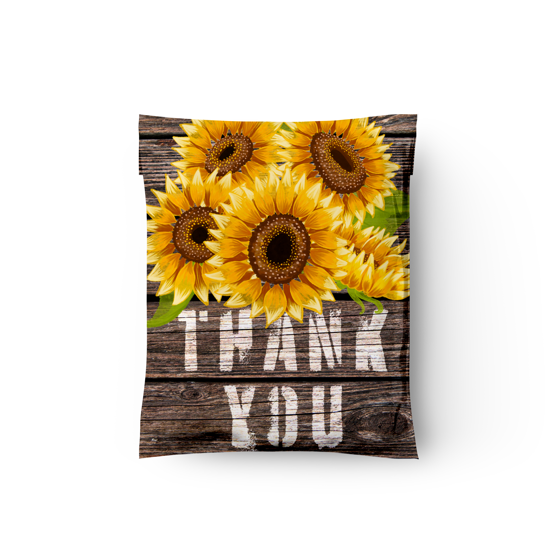 10x13 Sunflower Thank You Poly Mailers – Shipping Bags for Small Business