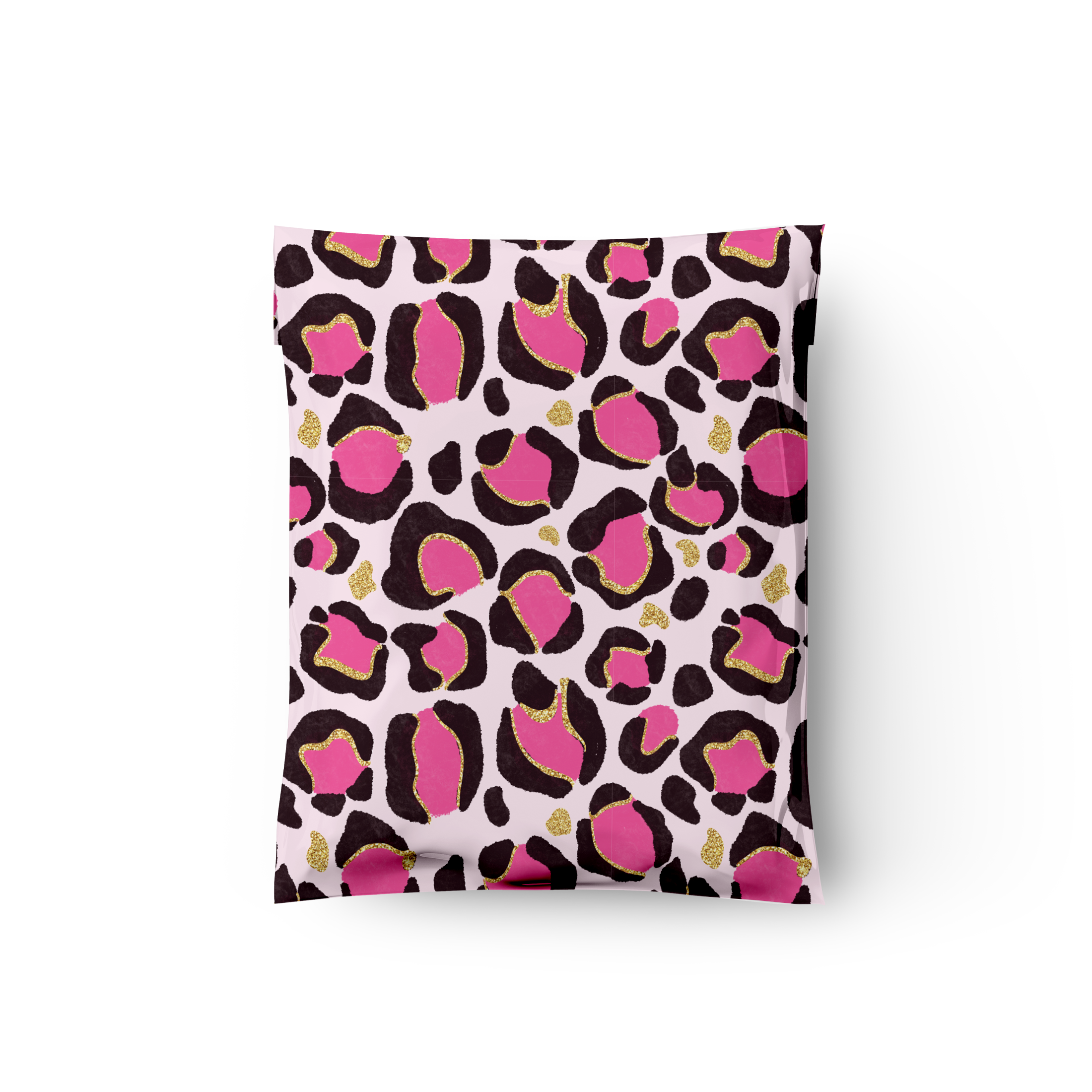 12x15 Pink Leopard Print Poly Mailers – Shipping Bags for Small Business