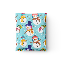 10x13 Snowmen Poly Mailers – Shipping Bags for Small Business