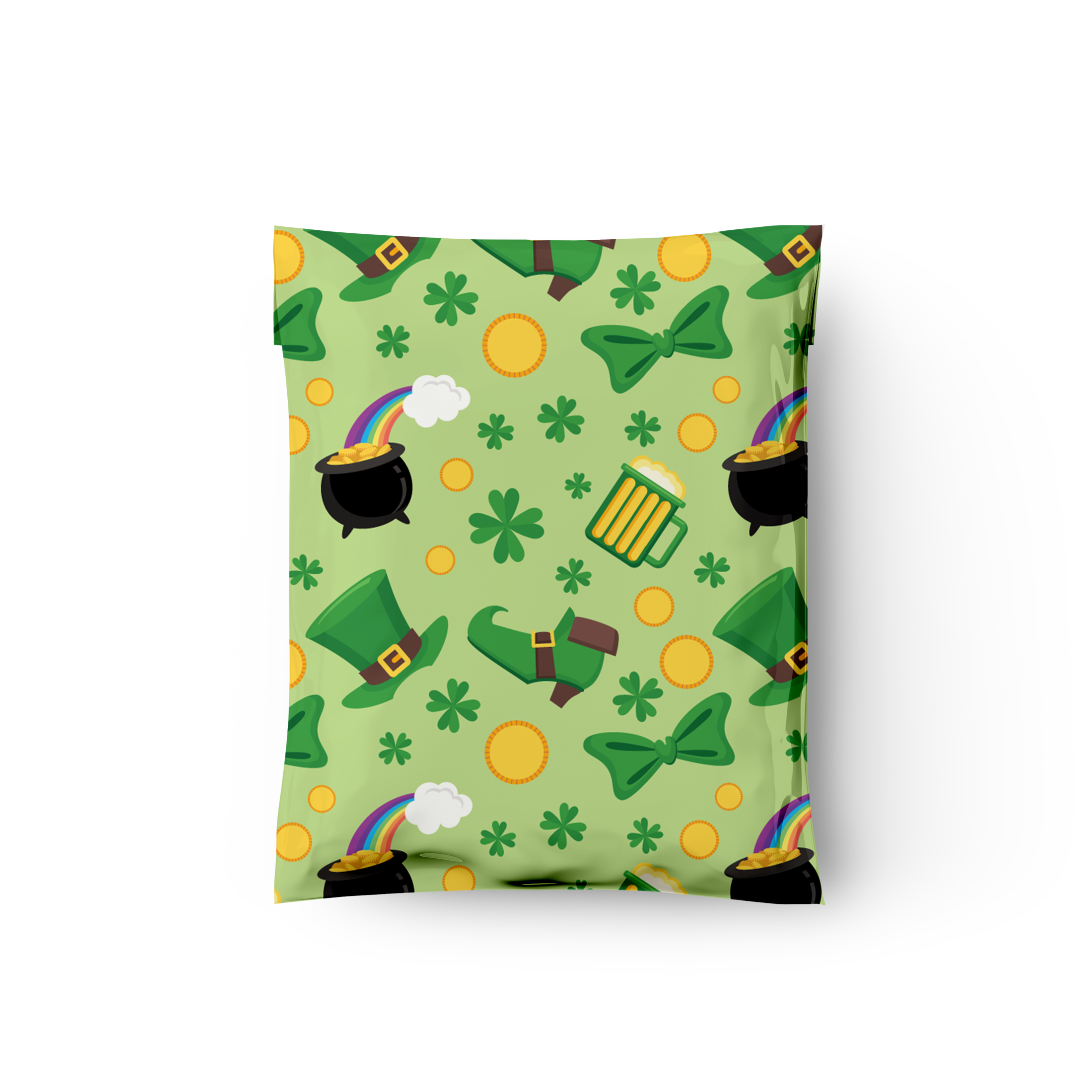 10x13 Lucky Shamrock Poly Mailers – Shipping Bags for Small Business