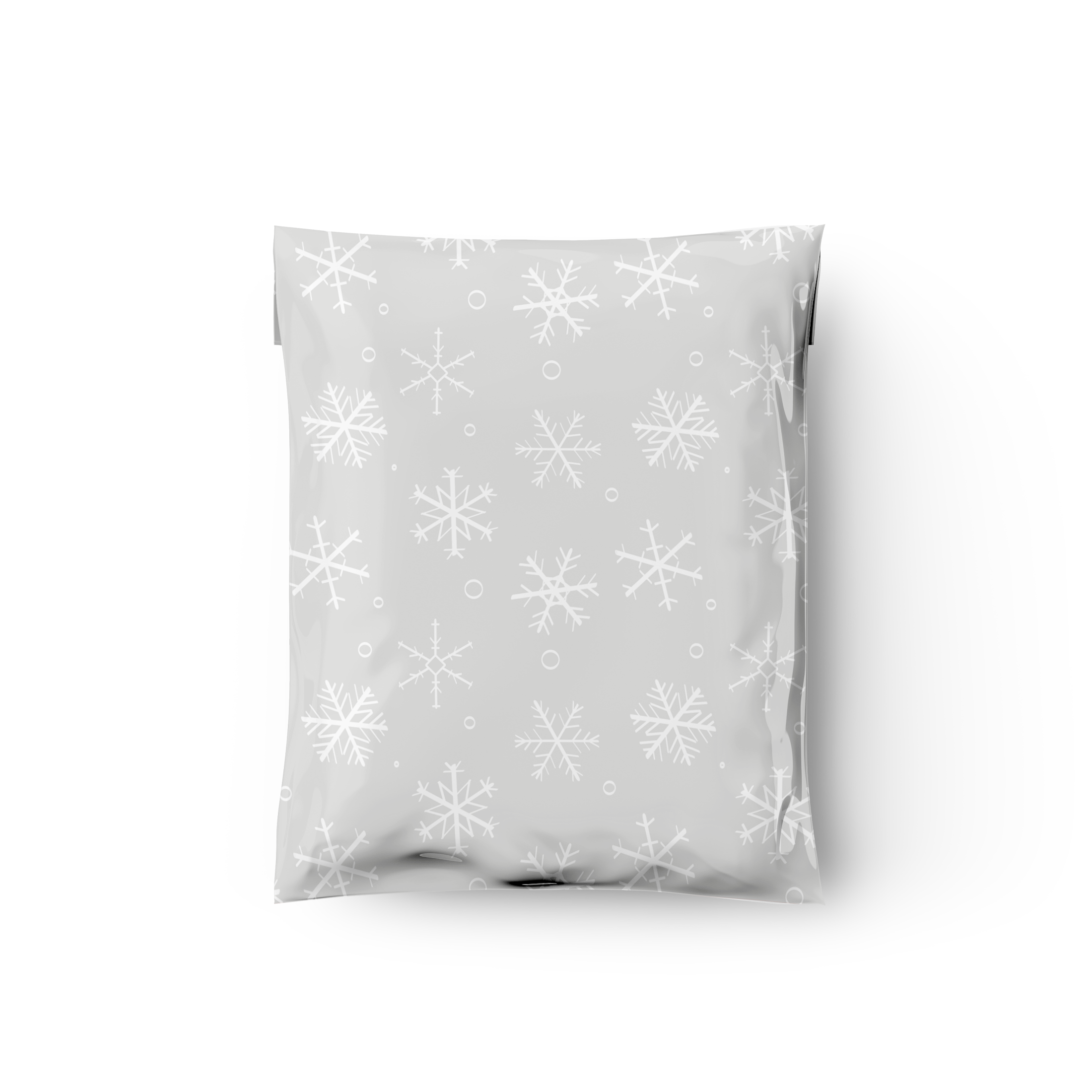 12x15 Winter Snowflake Poly Mailers – Shipping Bags for Small Business