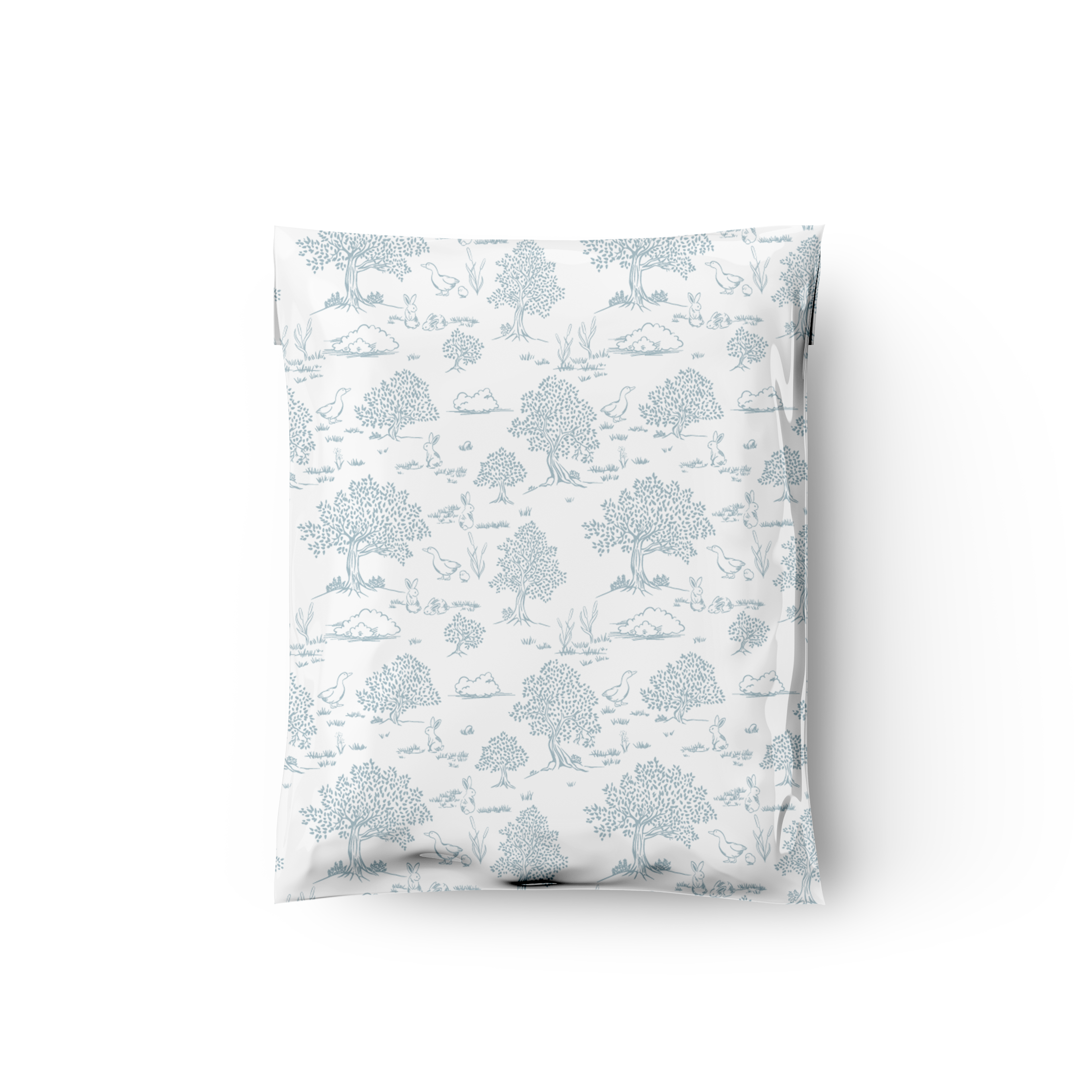 10x13 Blue Toile Poly Mailers – Shipping Bags for Small Business